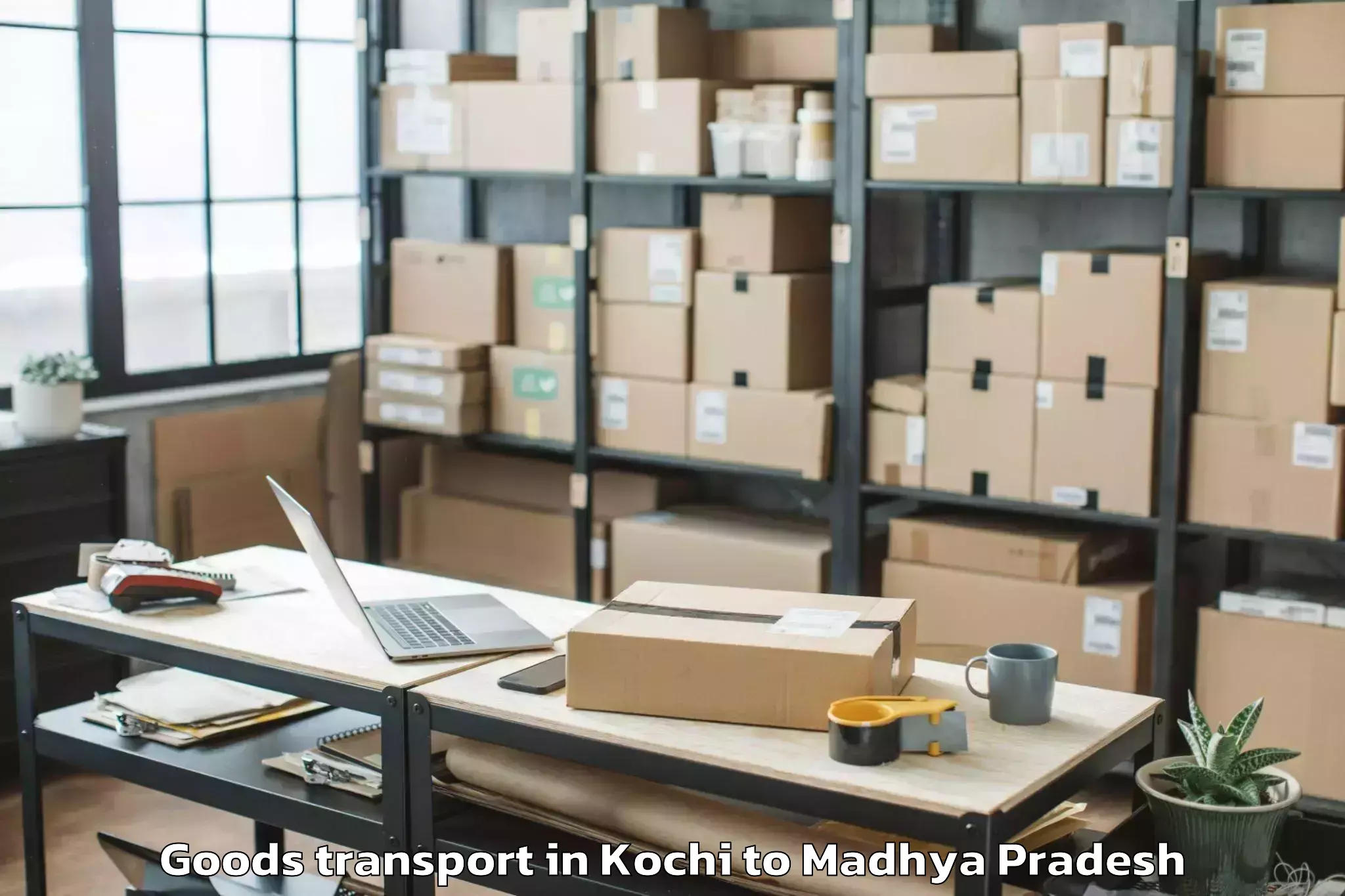 Easy Kochi to Rkdf University Bhopal Goods Transport Booking